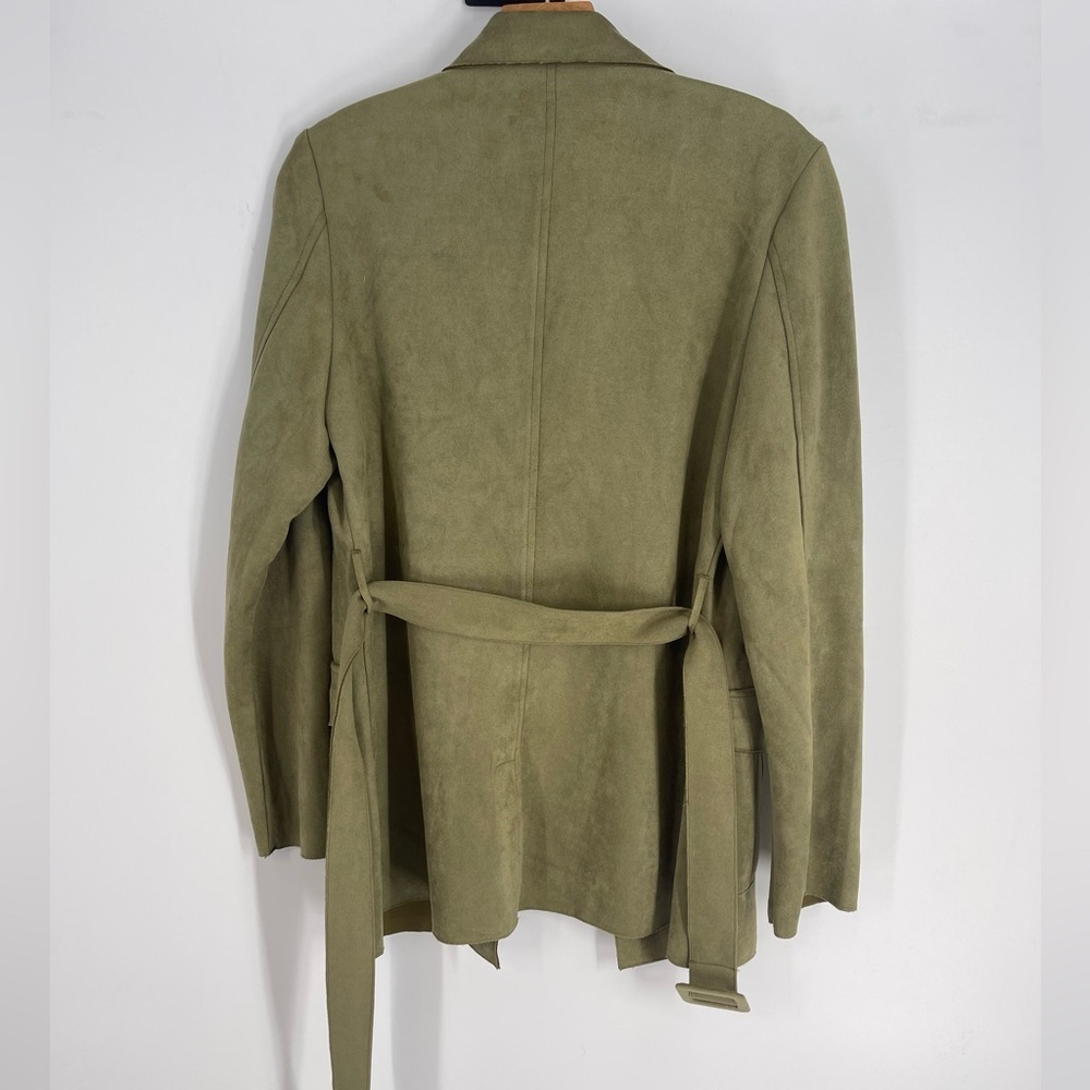 Olive Solitaire Belted Jacket (B41#2) - Picture 7 of 11